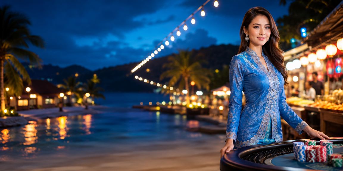 Senibina kasino hiburan di Langkawi dengan pemain baju kurung